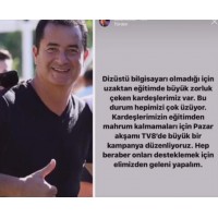 ACUN ILICALI'DAN EĞİTİM İÇİN ÖĞRENCİLERE BİLGİSAYAR MÜJDESİ