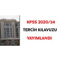 KPSS 2020/14 tercih kılavuzu yayımlandı
